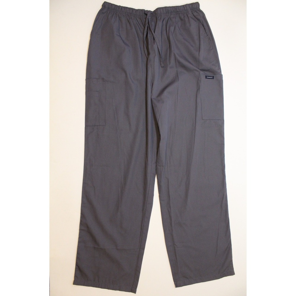 Dagacci Scrub Pants Size 3XL Gray Elastic Drawstring Waist Pockets Career